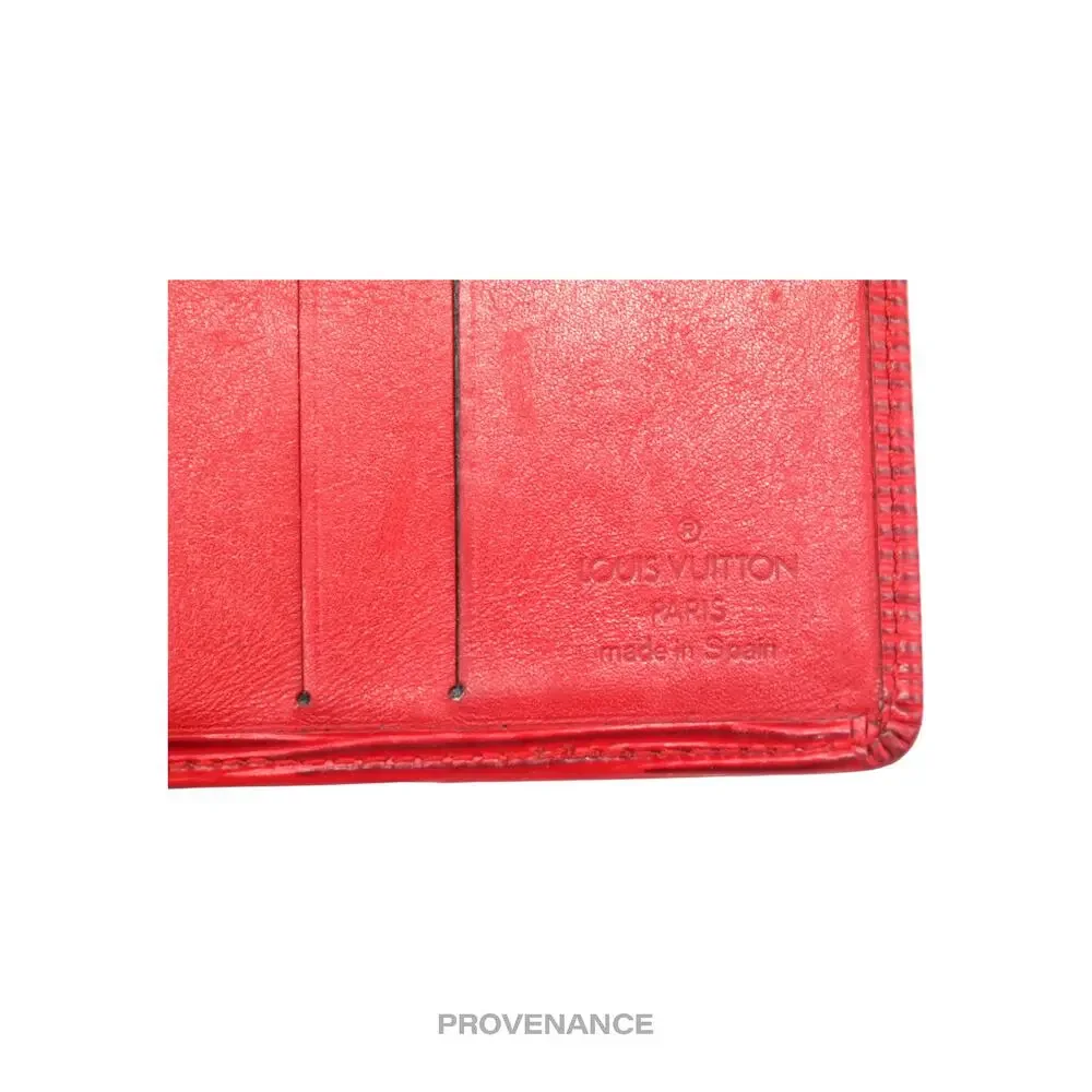 🔴 Louis Vuitton 6CC Bifold Wallet - Red Epi Leather